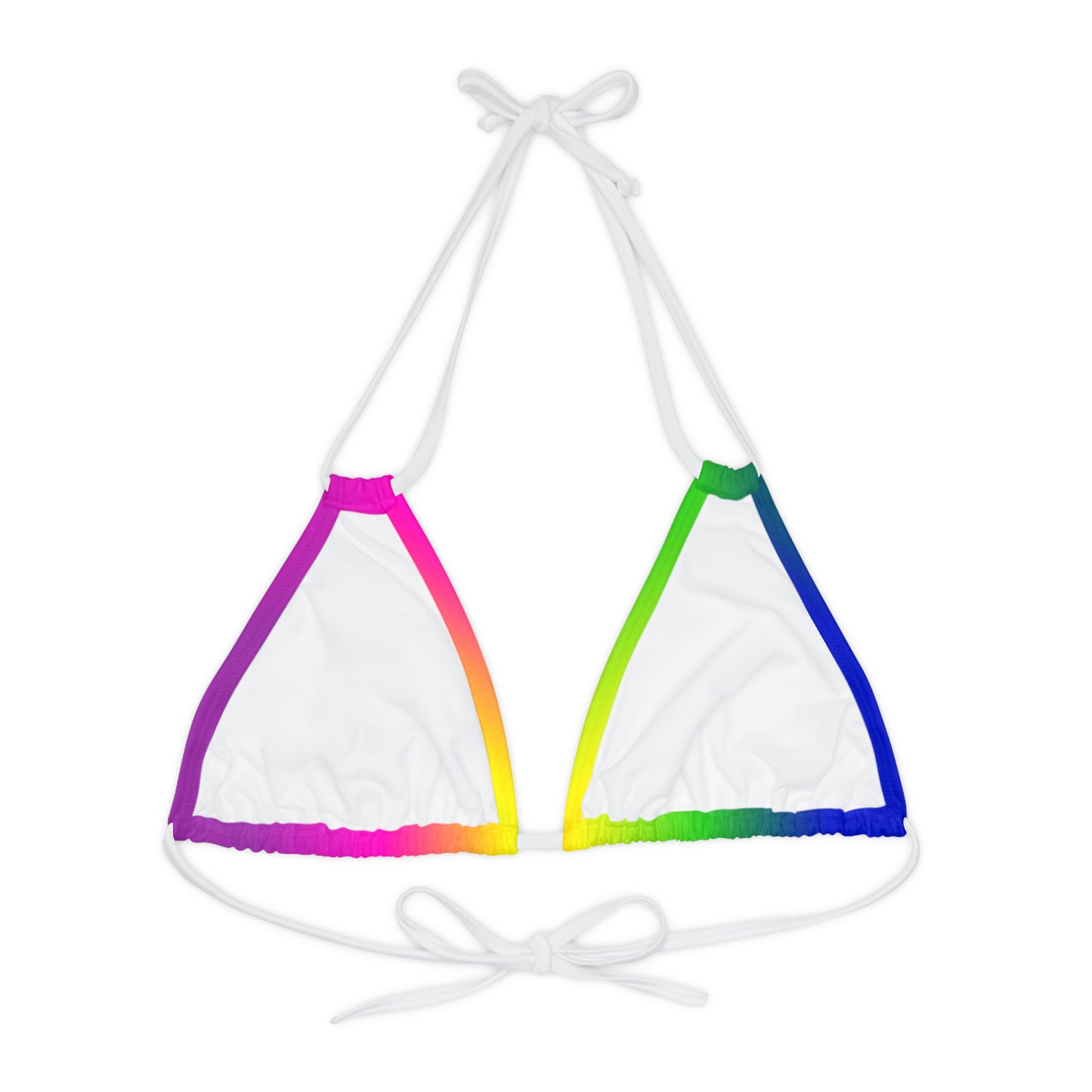 Gradient Strappy Triangle Bikini Top