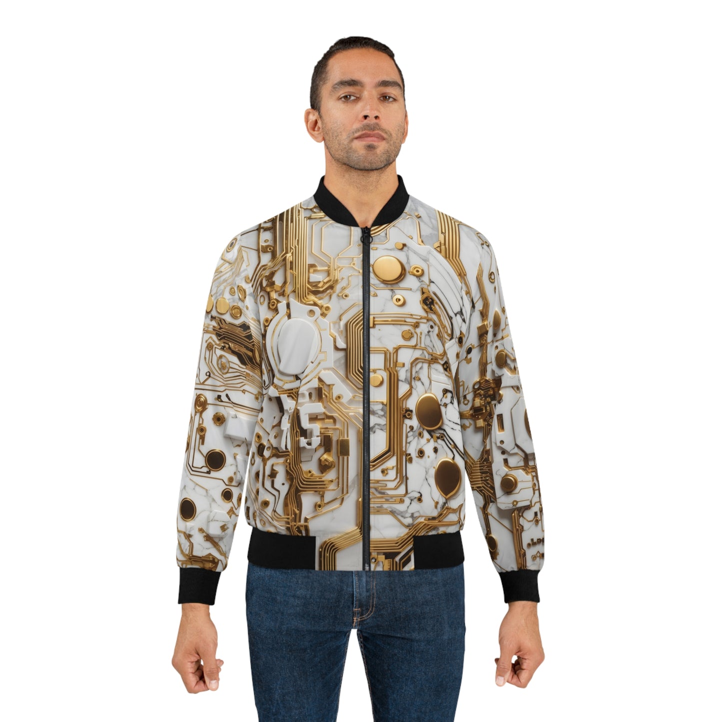 Marble Statue Men's Bomber Jacket