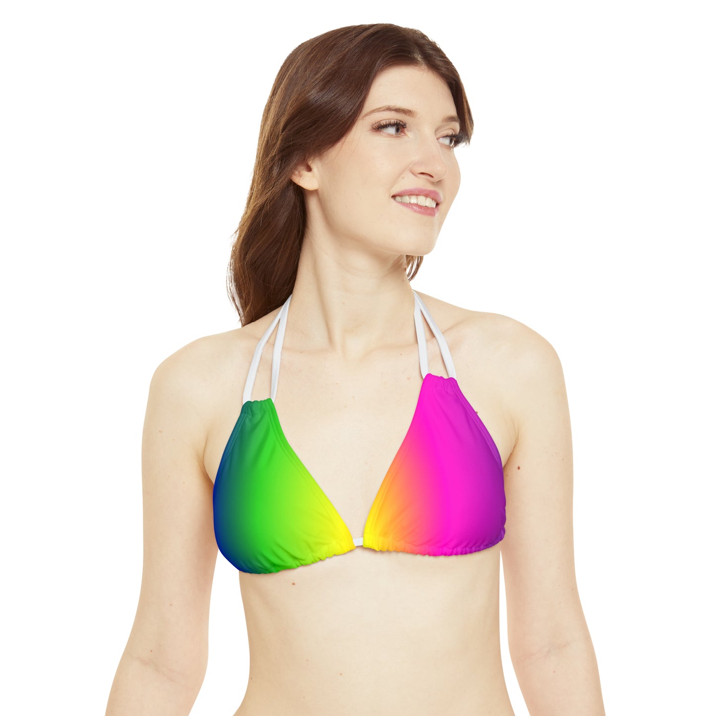 Gradient Strappy Triangle Bikini Top